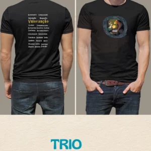 Camiseta Algodão Preta - Valorização